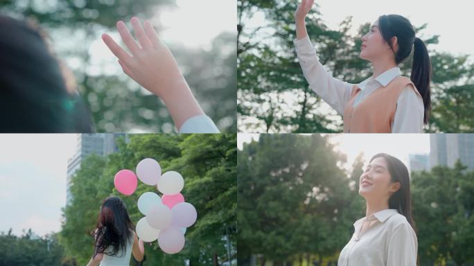 阳光自信女孩