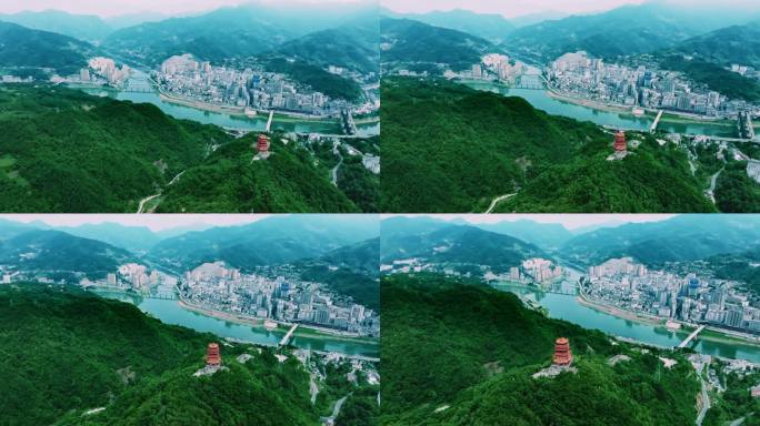 安康紫阳文笔山
