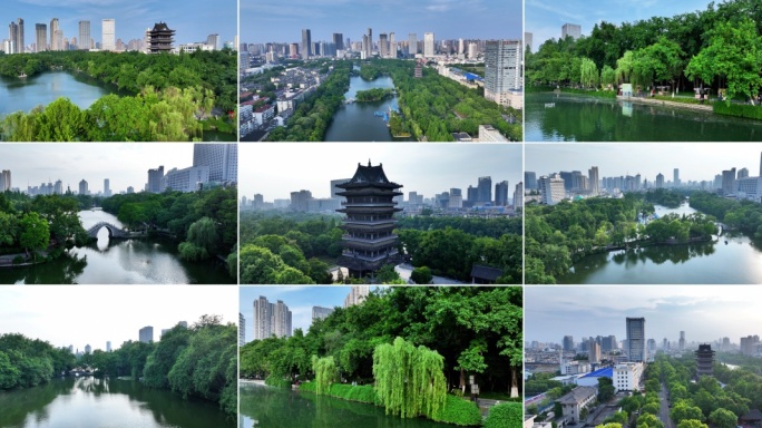 合肥包公园清风阁包公祠古塔景区
