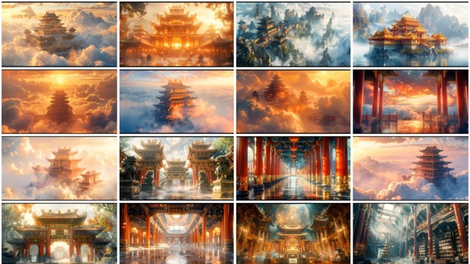 天宫 天庭 凌霄宝殿 宫殿 神仙