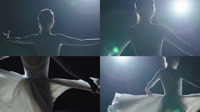 高清舞台灯光女孩舞蹈