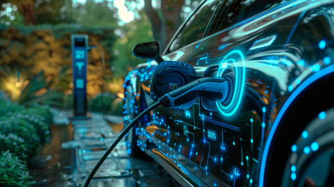 新能源电动汽车绿色氢能充电桩碳中和未来