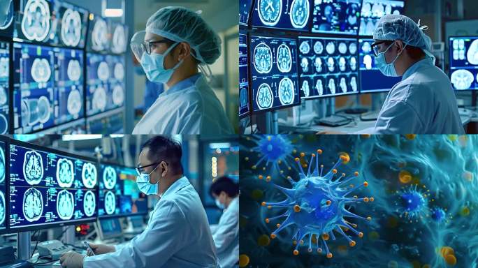 现代尖端医学医疗机构磁共振CT数字全息