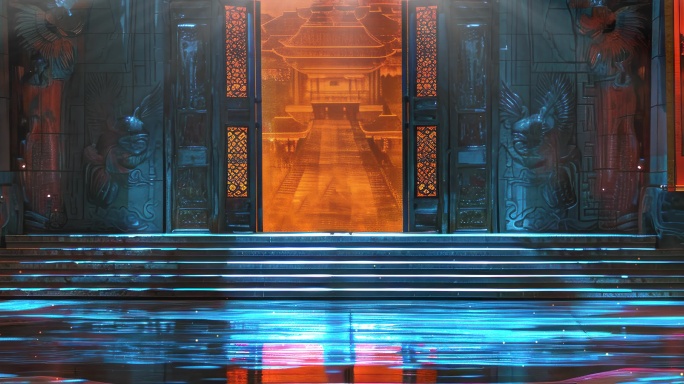 戏曲背景 话剧 歌舞剧 国风舞台话剧背景