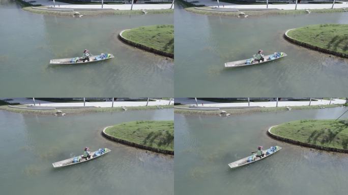 大学校园天晴航拍