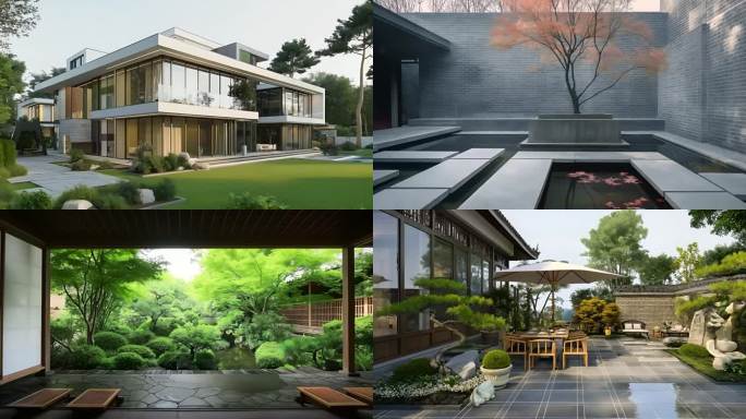 地产概念 中式意境 禅意建筑