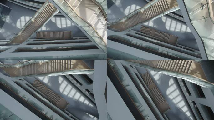 大学校园天晴航拍