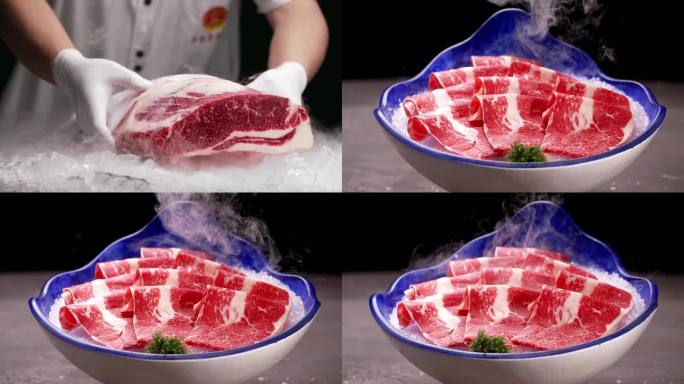 牛肉涮火锅肉类涮品