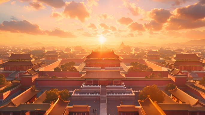 盛世长安古代中国皇宫宫廷背景