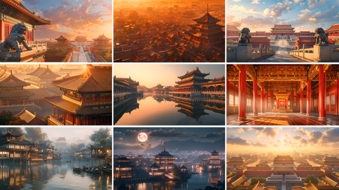 盛世长安古代中国皇宫宫廷背景