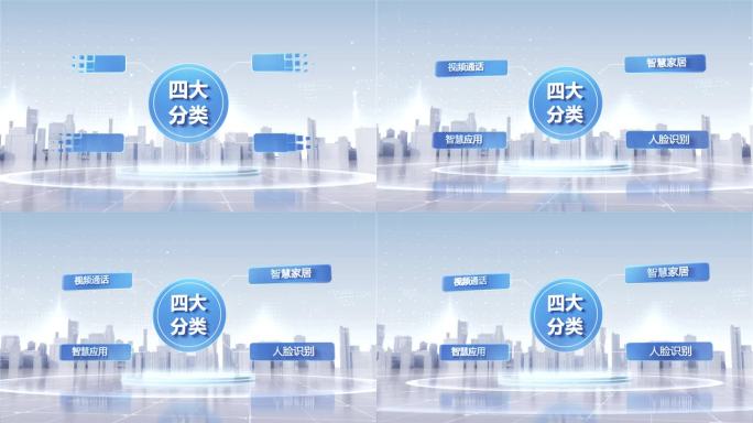明亮干净四大分支展示