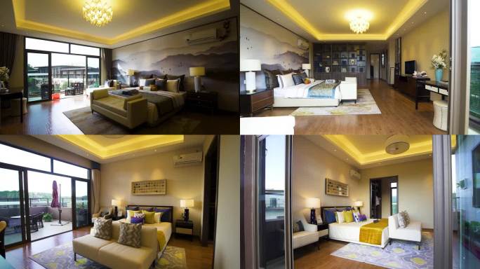 卧室豪华 别墅阳台景观无遮挡外景阳台看景