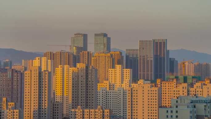 8K原创 新疆乌鲁木齐城市建筑光影延时