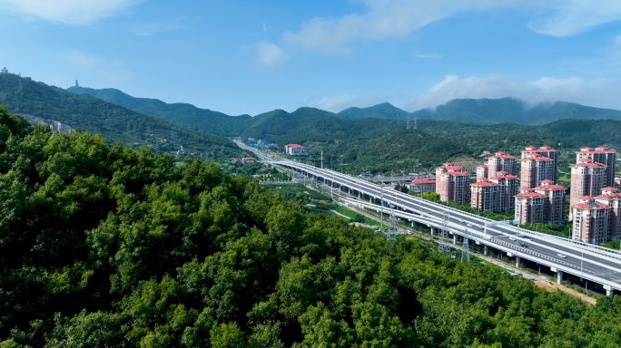 烟台市山海路快速路 航拍