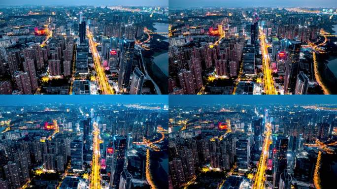武汉中北路繁华夜景