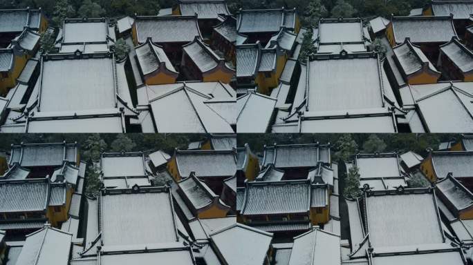 杭州西湖法镜寺雪景