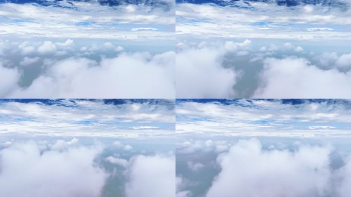 流动的白云蓝天云海太湖大海