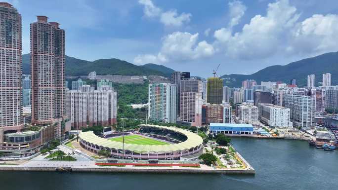 【4K合集】最新香港东部油塘附近鸟瞰图