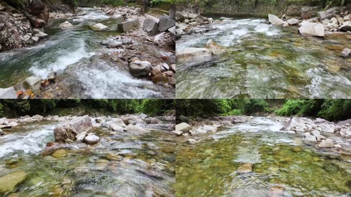 大自然峡谷溪水山间小溪