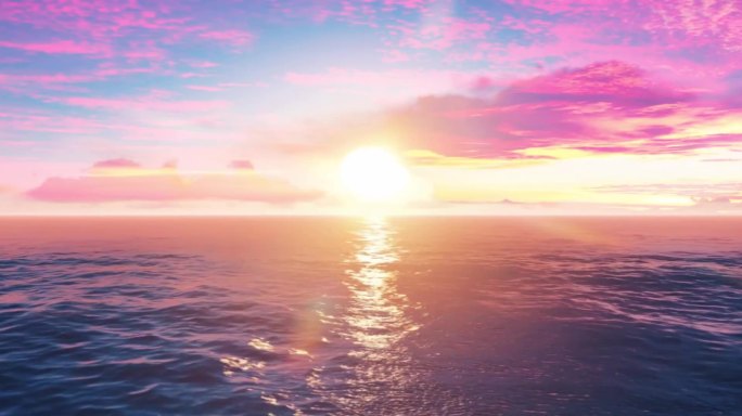 大海日出