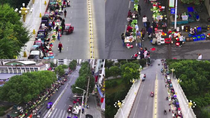 街道 占道 卖菜