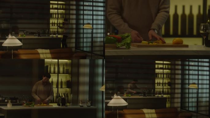 做饭红酒享受生活