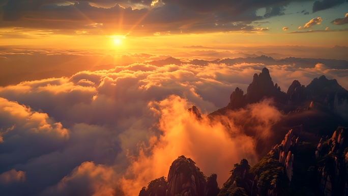 【4K高清】航拍黄山风光合集