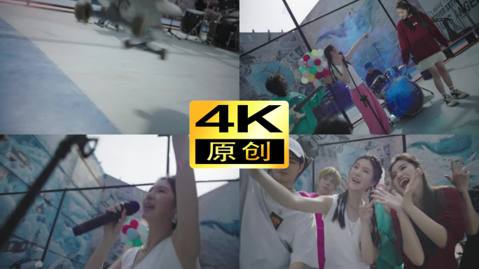 潮流时尚音乐滑板运动摇滚年轻人街舞嘻哈