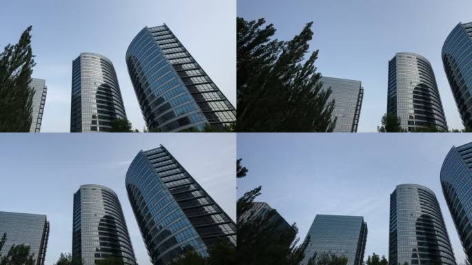 实拍通明湖企业大楼