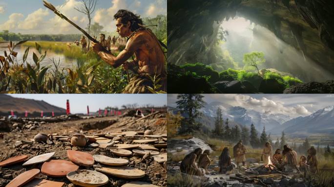 石器时代原始人活动考古遗址元谋人