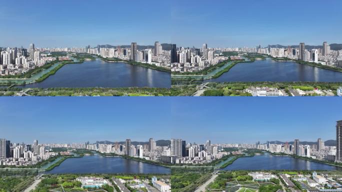 厦门筼筜湖航拍