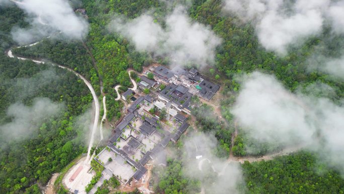 航拍冕宁灵山自然风景