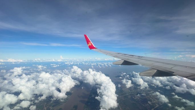 深圳航空起飞机内视角