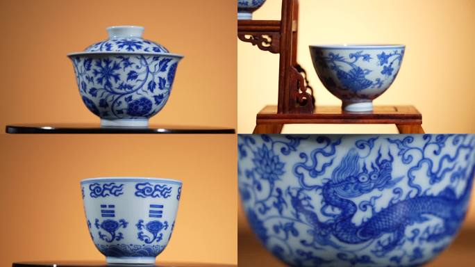 景德镇青花瓷陶瓷产品视频