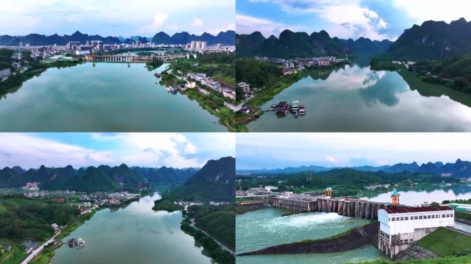 广西河池大化县最美山水画美景