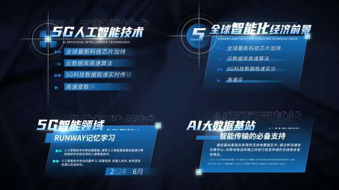 科技企业商务字幕条角标小标题