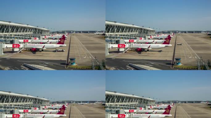 上海浦东国际机场航站楼 吉祥航空 停机坪