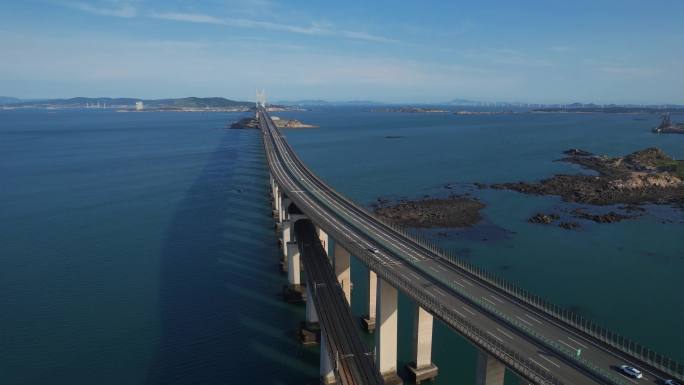 航拍平潭海峡公路大桥合集