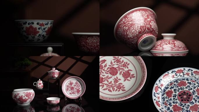 景德镇釉里红陶瓷产品视频