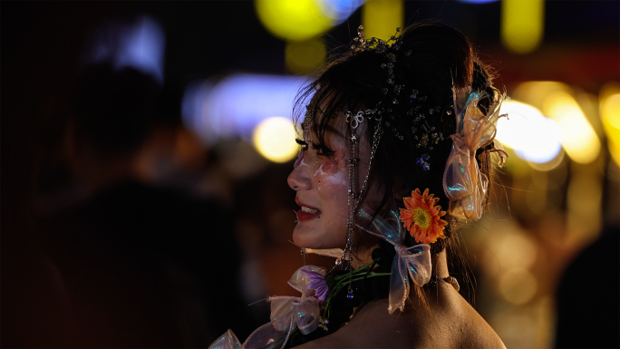西双版纳星光夜市旅行美女人文航拍合集
