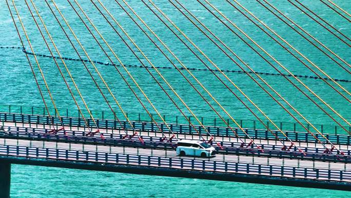 广州惠州大桥港口沿海城市路桥交通素材