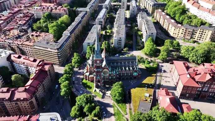 瑞典哥德堡城市航拍