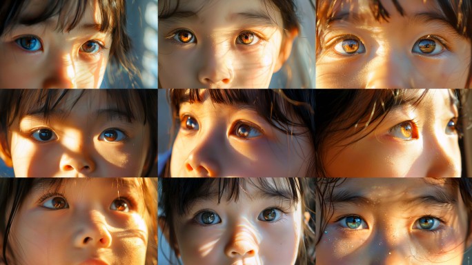 眼睛小孩的眼睛清澈的眼神儿童善良单纯纯真