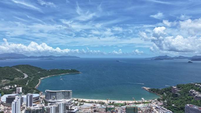 深圳小梅沙风光延时航拍