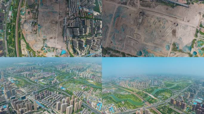 郑州新力电厂冷却塔和烟囱爆破拆除后视频