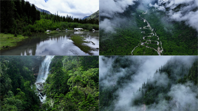 川西风景理小路航拍合集