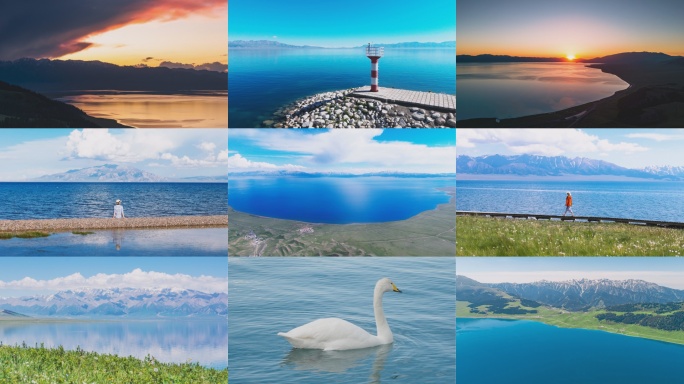 新疆旅游赛里木湖航拍延时旅拍合集