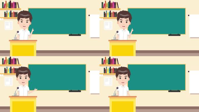 人物黑板动画 解说模版 AN工程 可修改