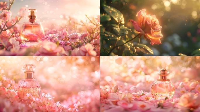 香水鲜花玫瑰花瓣情人节花海