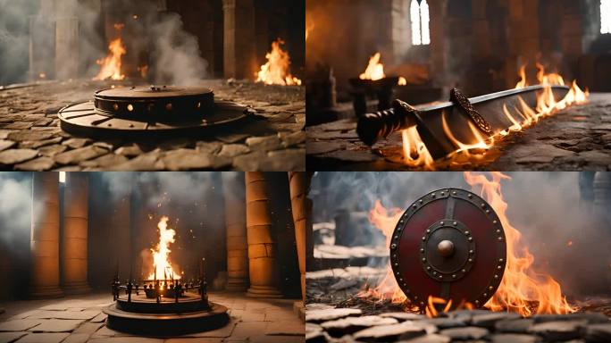 古代战场 古城堡 古代兵器 战甲战盔